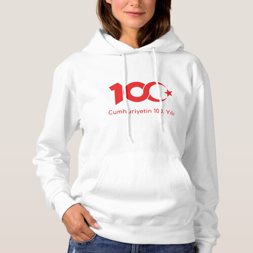 Cumhuriyetin 100. Yılı Beyaz Sweatshirt