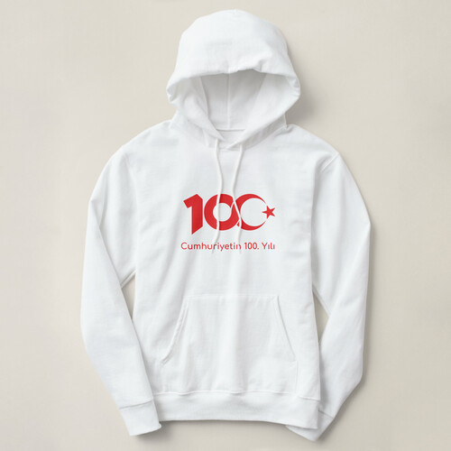 10 Adet Adet Cumhuriyetin 100. Yılı Beyaz Sweatshirt