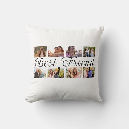 Kişiye Özel 8 Fotoğraflı Best Friend Yastık