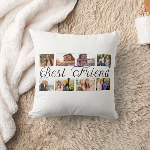 Kişiye Özel 8 Fotoğraflı Best Friend Yastık